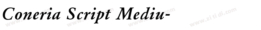 Coneria Script Mediu字体转换